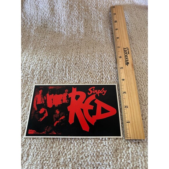 1985 Simply Red Money’s Too Tight Vinyl Album Cover Sticker - Picture 1 of 2